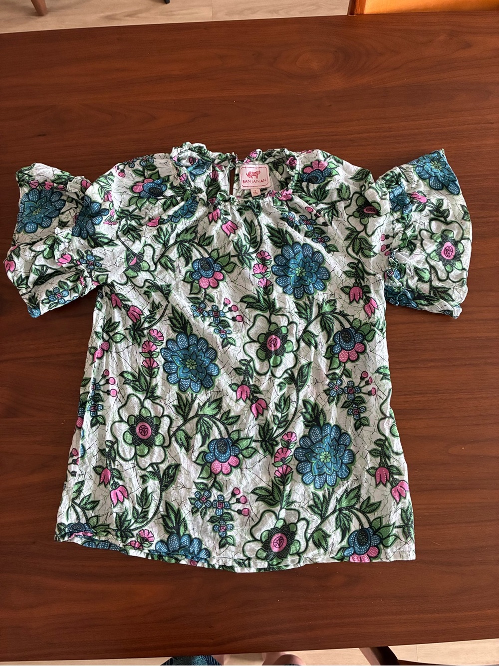 Banjanan Marie style freyja floral voile blouse